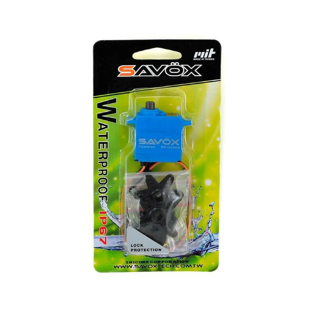 Mini Servo Savox SW-0250MG+ Etanche 5kg pignons Métal pour Traxxas 1/16 - Image 4