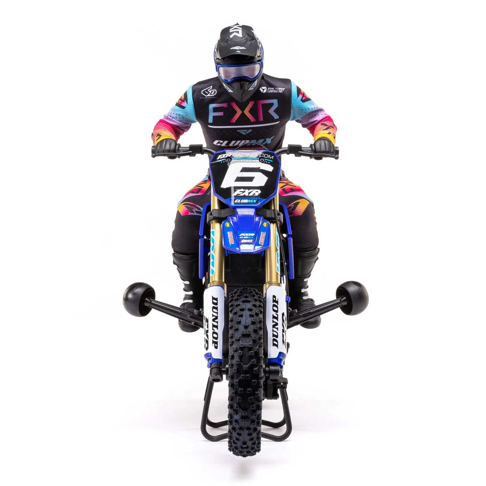 Moto RC Losi 1/4 Promoto-MX Motorrad RTR, Club MX LOS06000T2 bleu - Image 13