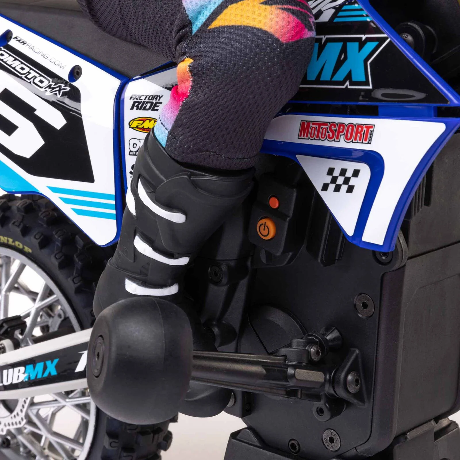 Moto RC Losi 1/4 Promoto-MX Motorrad RTR, Club MX LOS06000T2 bleu - Image 15