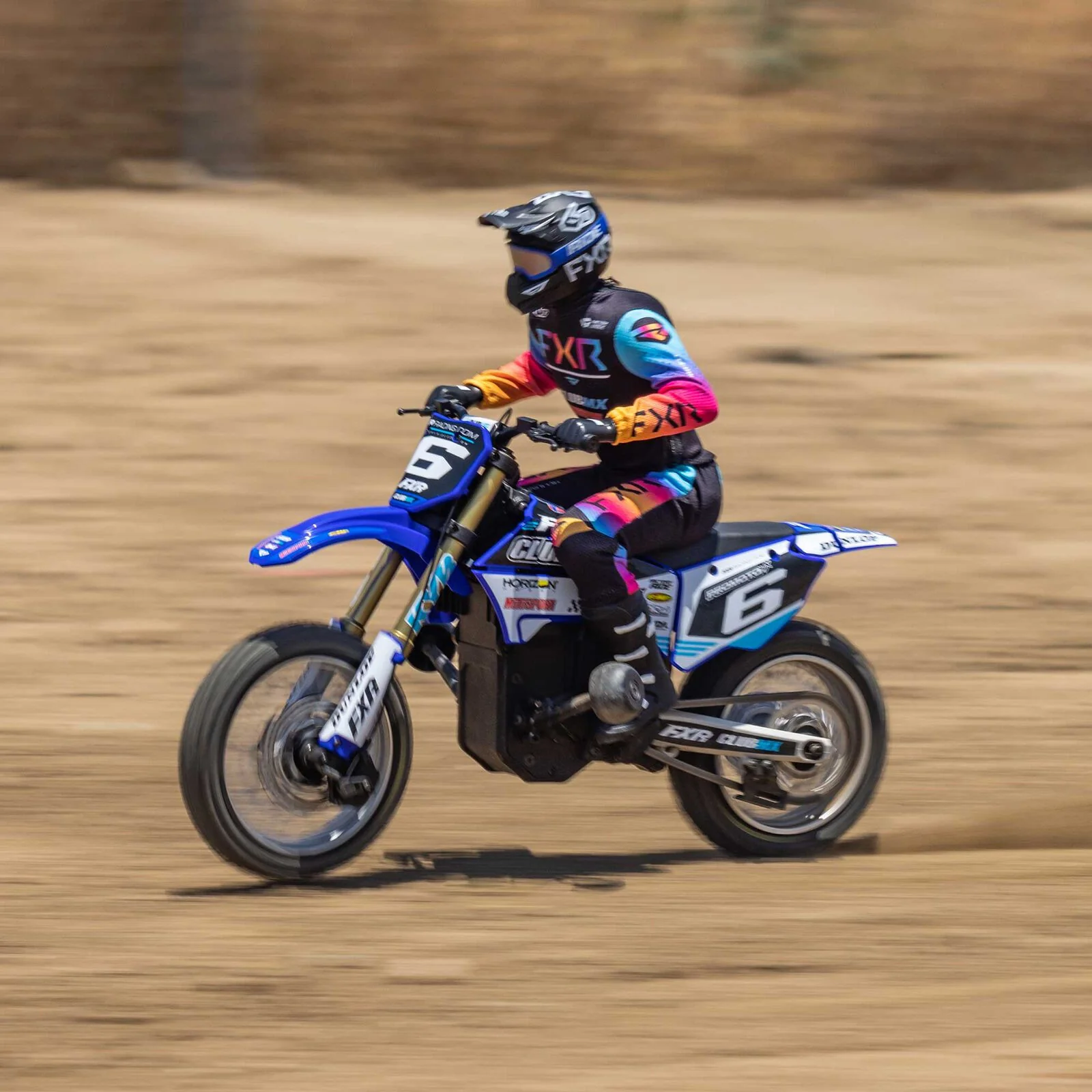 Moto RC Losi 1/4 Promoto-MX Motorrad RTR, Club MX LOS06000T2 bleu - Image 4