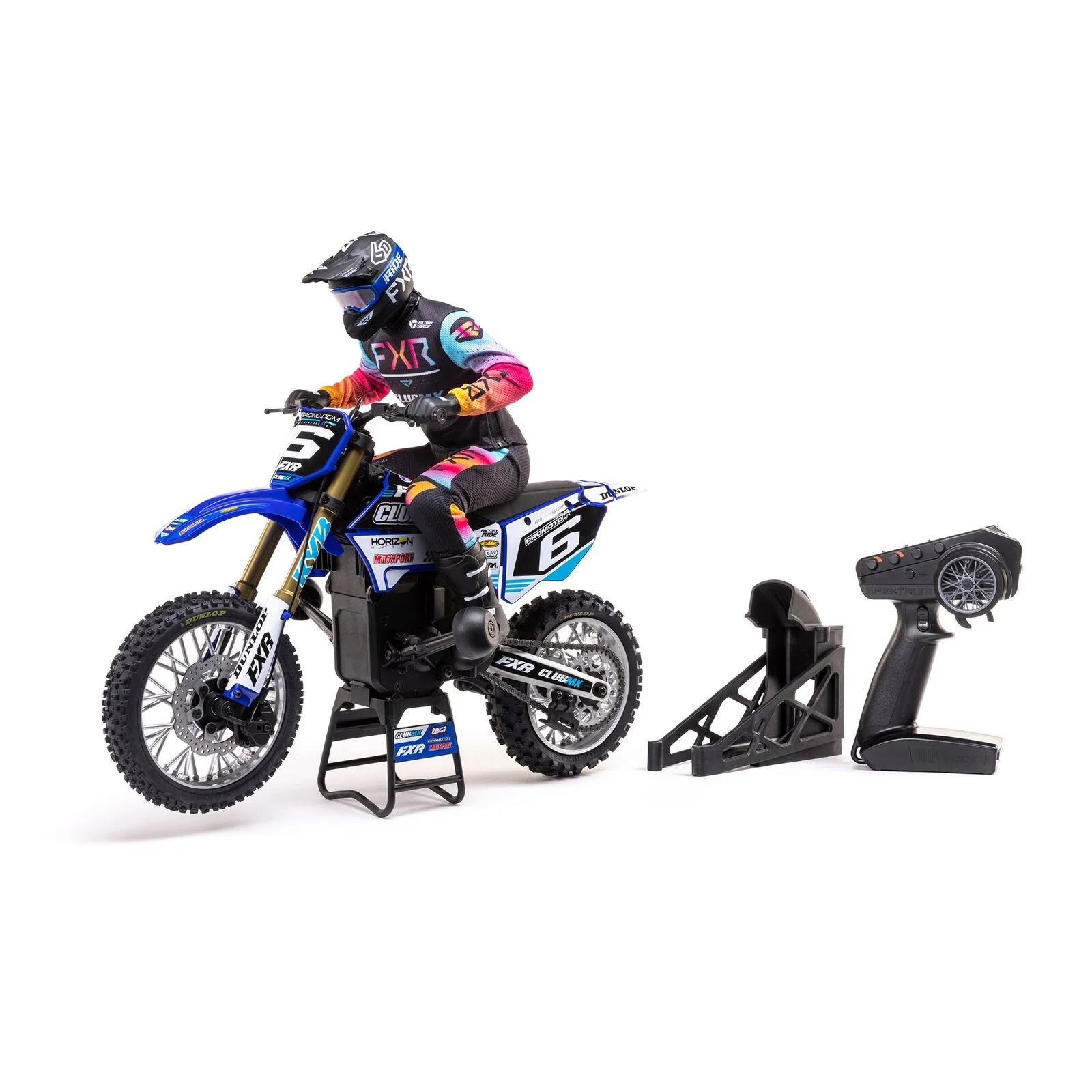 Moto RC Losi 1/4 Promoto-MX Motorrad RTR, Club MX LOS06000T2 bleu - Image 6