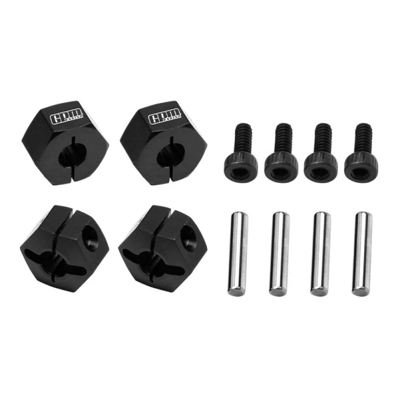 Moyeu de roue en aluminium 12 mm noir GPM TRX MiniMaxx - GPMTXMM010BK