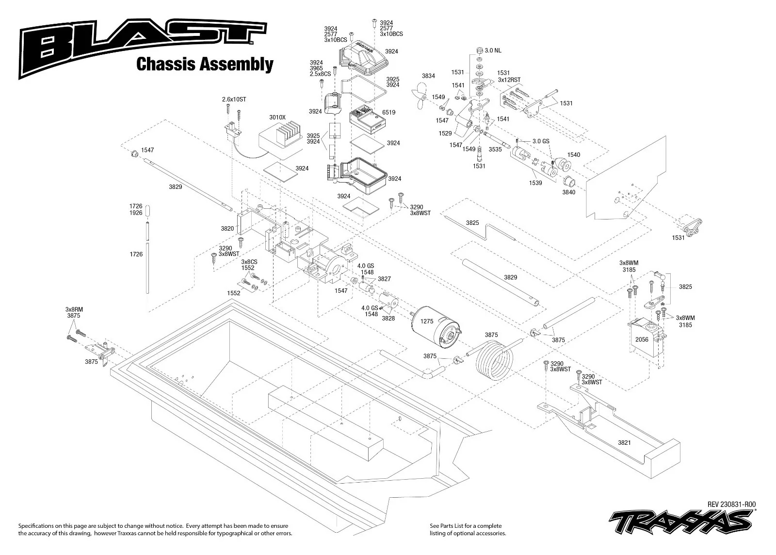 Offshore Traxxas Blast TQ RTR vert 35km/h 38104-8 - Image 9