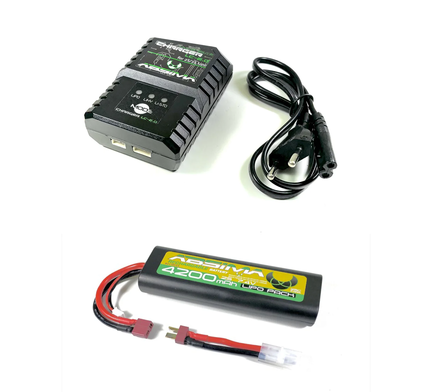 Pack lipo 2S Chargeur lipo + Accu lipo 2S 4200mah