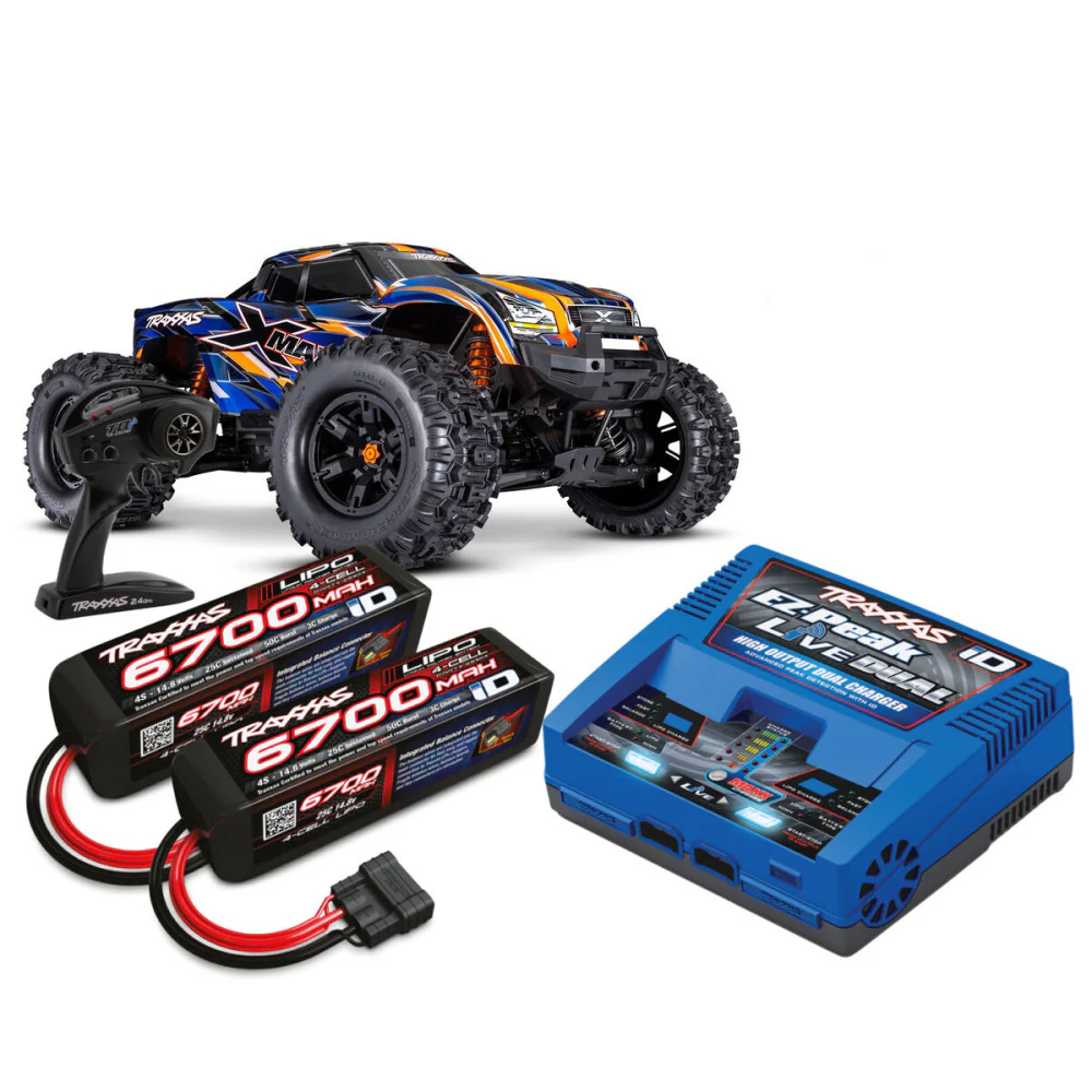 Pack XMaxx Traxxas 8S Belted orange RTR 1/6 brushless 77096-4