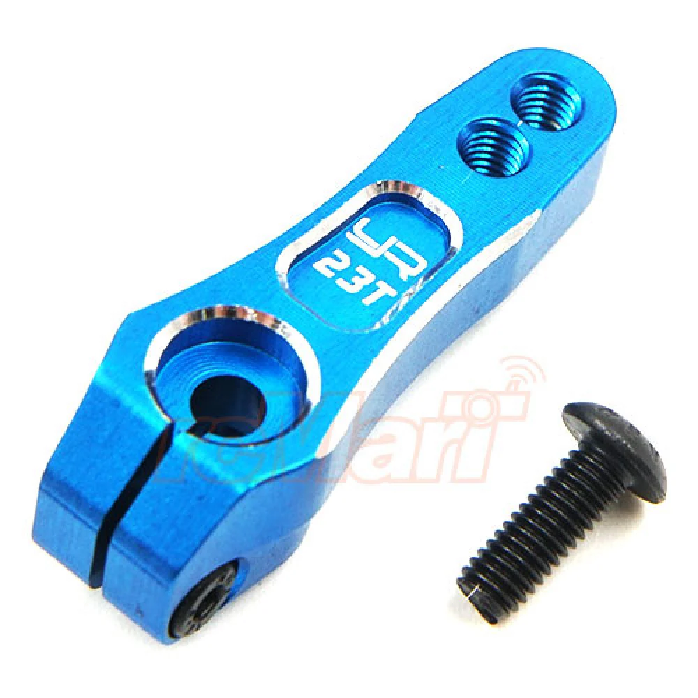 Palonnier servo double en aluminium 23T bleu