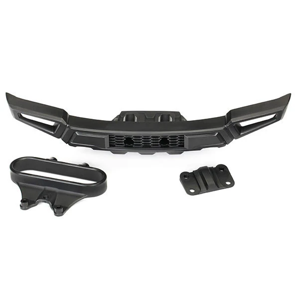 Pare-choc avant noir + support de pare-choc - Traxxas 5834