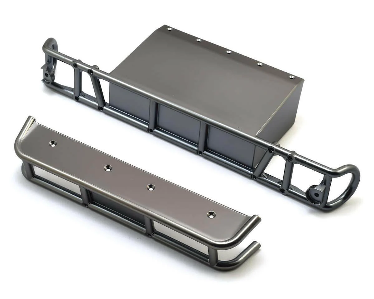 Pare chocs arrière et support satin chrome - Traxxas 8536X