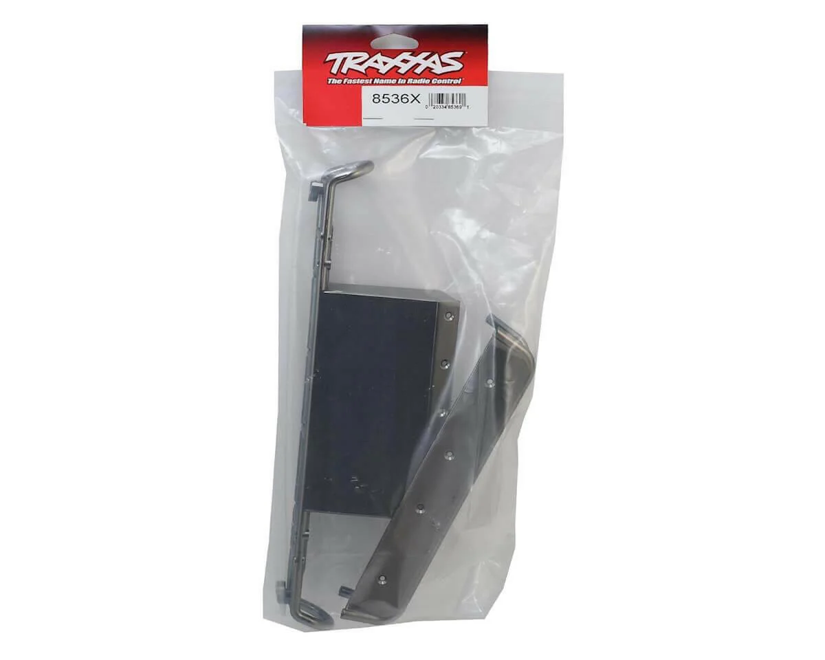Pare chocs arrière et support satin chrome - Traxxas 8536X - Image 2