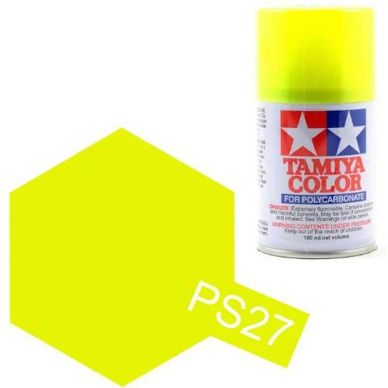 Peinture Lexan PS27 Jaune fluo - Tamiya 86027