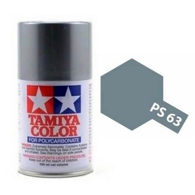 Peinture Lexan PS63 Gun Métal Brillant - Tamiya 86063