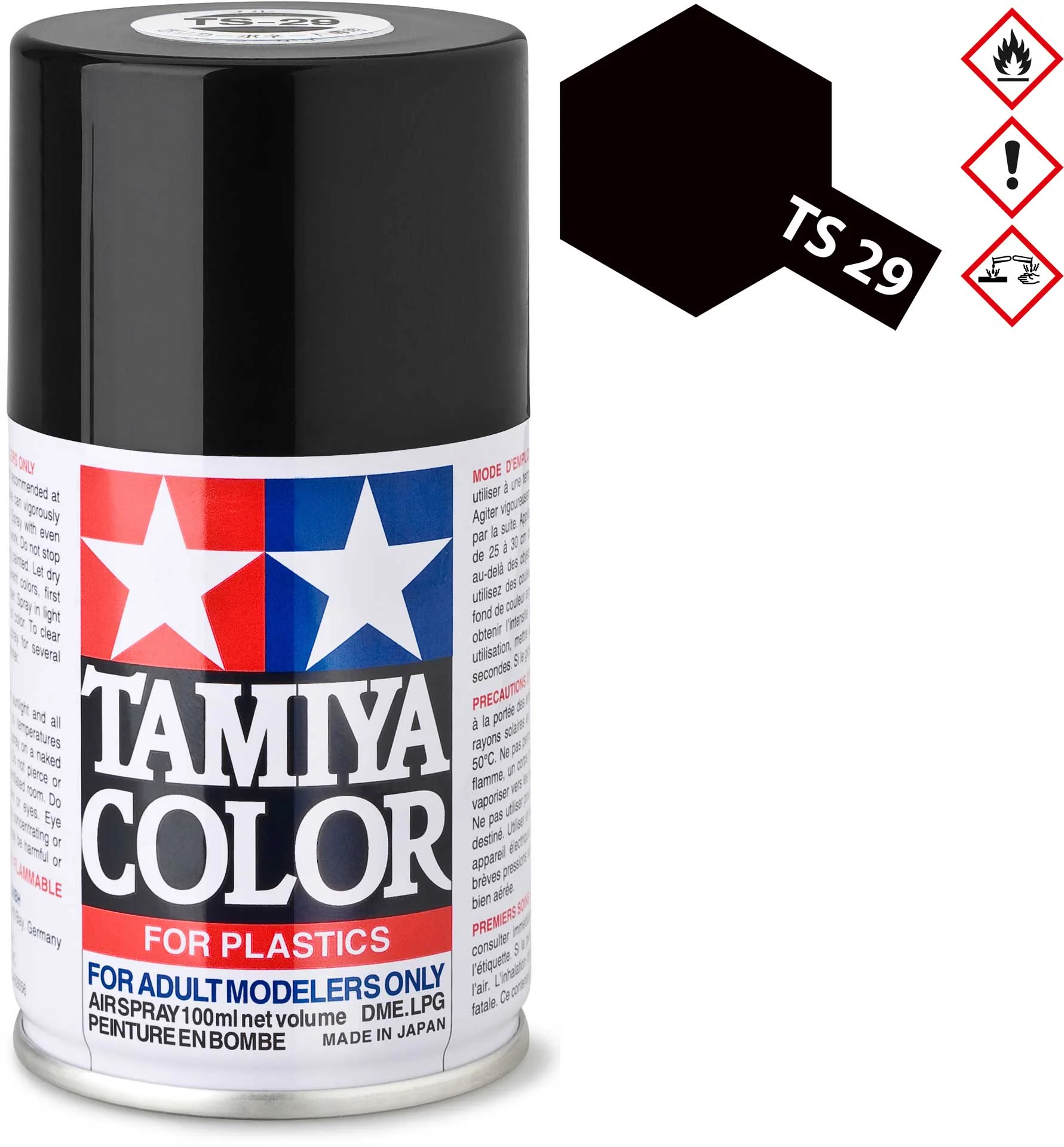 Peinture Maquette TS29 Noir satine - Tamiya 85029