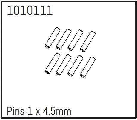 Pins 1 x 4.5mm - PRO Crawler 1:18 (8)