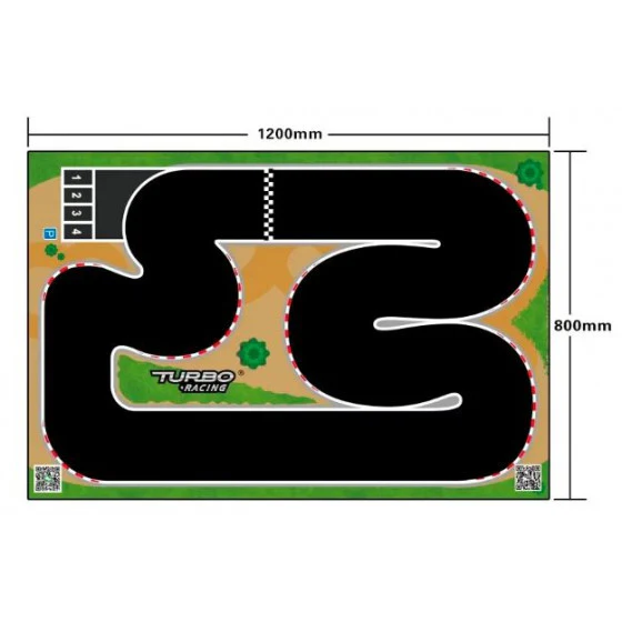 Piste XL pour Turbo Racing Micro Rally (80x120 cm) design 2 - TB-760177