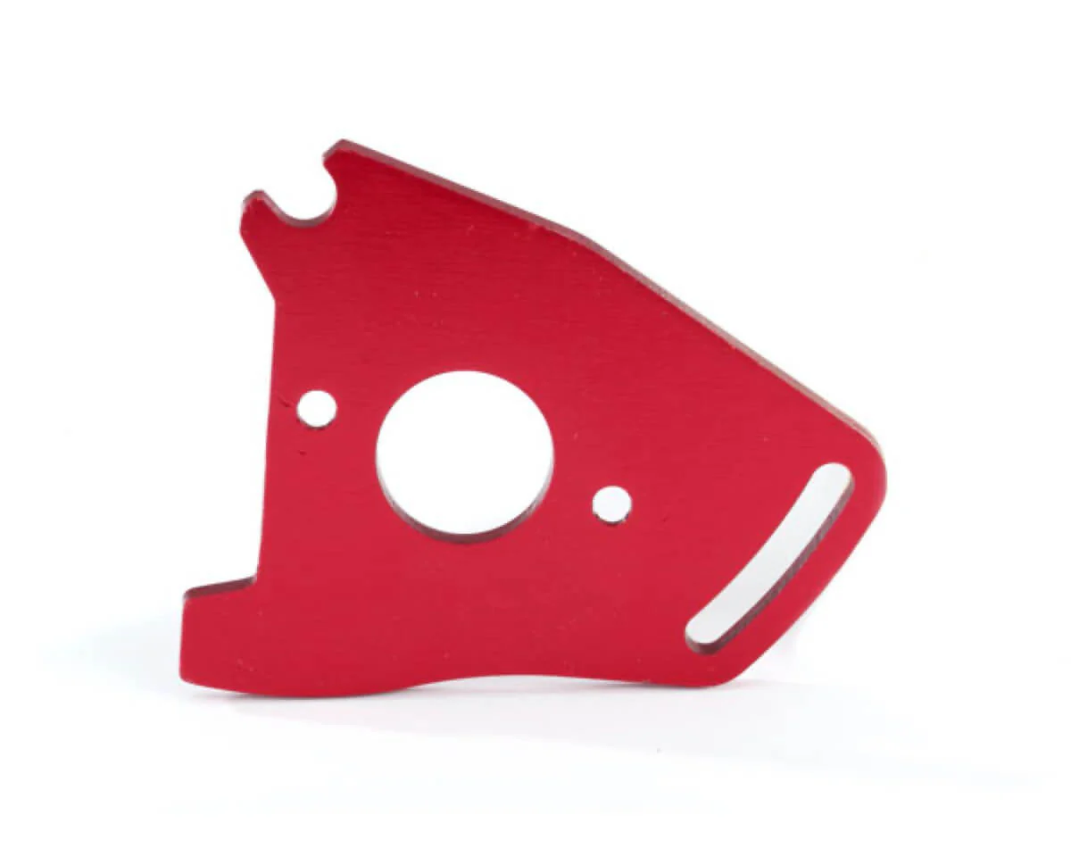 Plaque alu support moteur Rustler/Slash 4x4 - Rouge - Traxxas 7490R