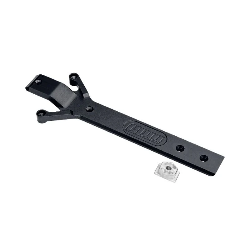Plaque de châssis en aluminium noire (1) GPM TRX MiniMaxx - GPMTXMM016BK