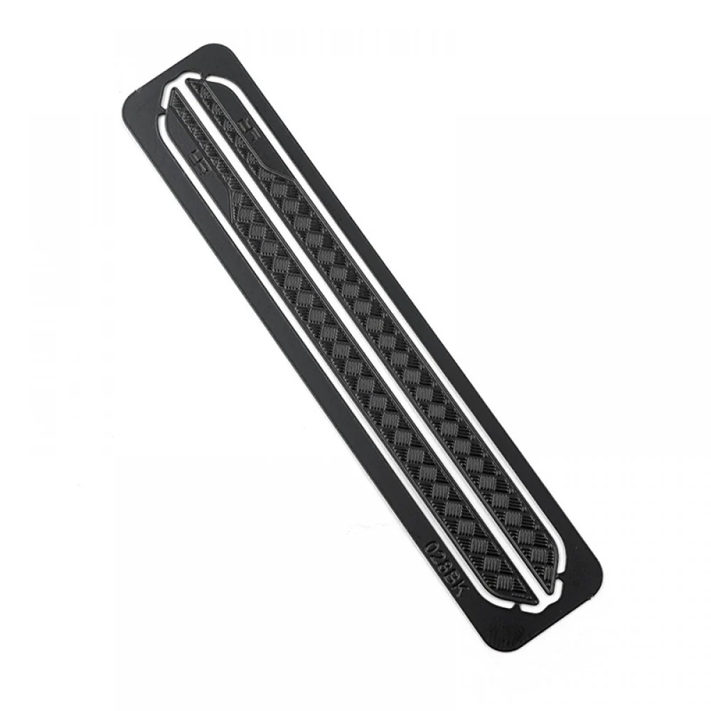 Plaque diamantée pour rails de roche en acier inoxydable pour TRX-4M Defender Bronco Yeah Racing