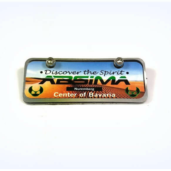 Plaque Minéralogique (45x18mm) - Accessoires pour crawler 1/10