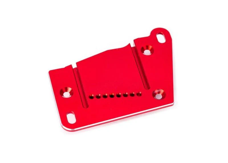 Plaque moteur alu anodisée rouge Traxxas 10263