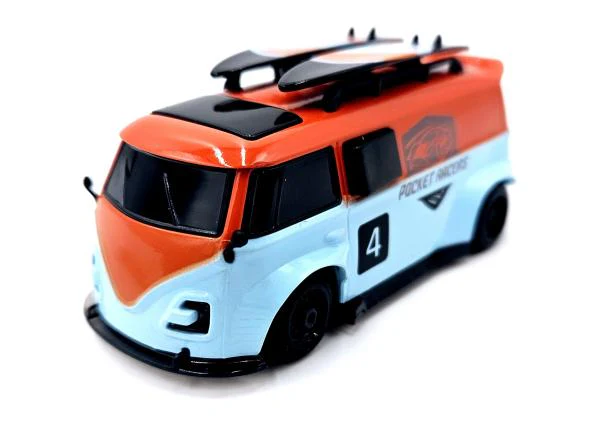 Pocket Racer Bus de course avec télécommande 1/64 - PR-X1-or - Image 2