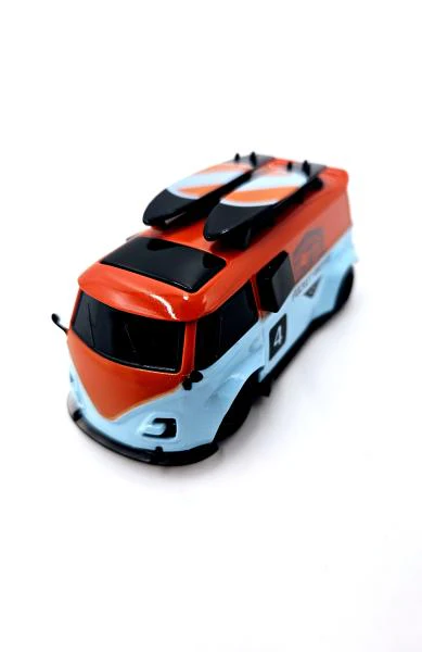 Pocket Racer Bus de course avec télécommande 1/64 - PR-X1-or - Image 4