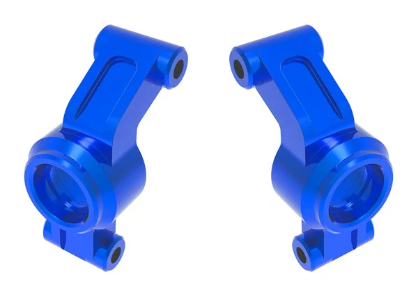 Porte-fusées en aluminium bleu (paire) Mini Maxx/XRT - Traxxas 10751-BLUE