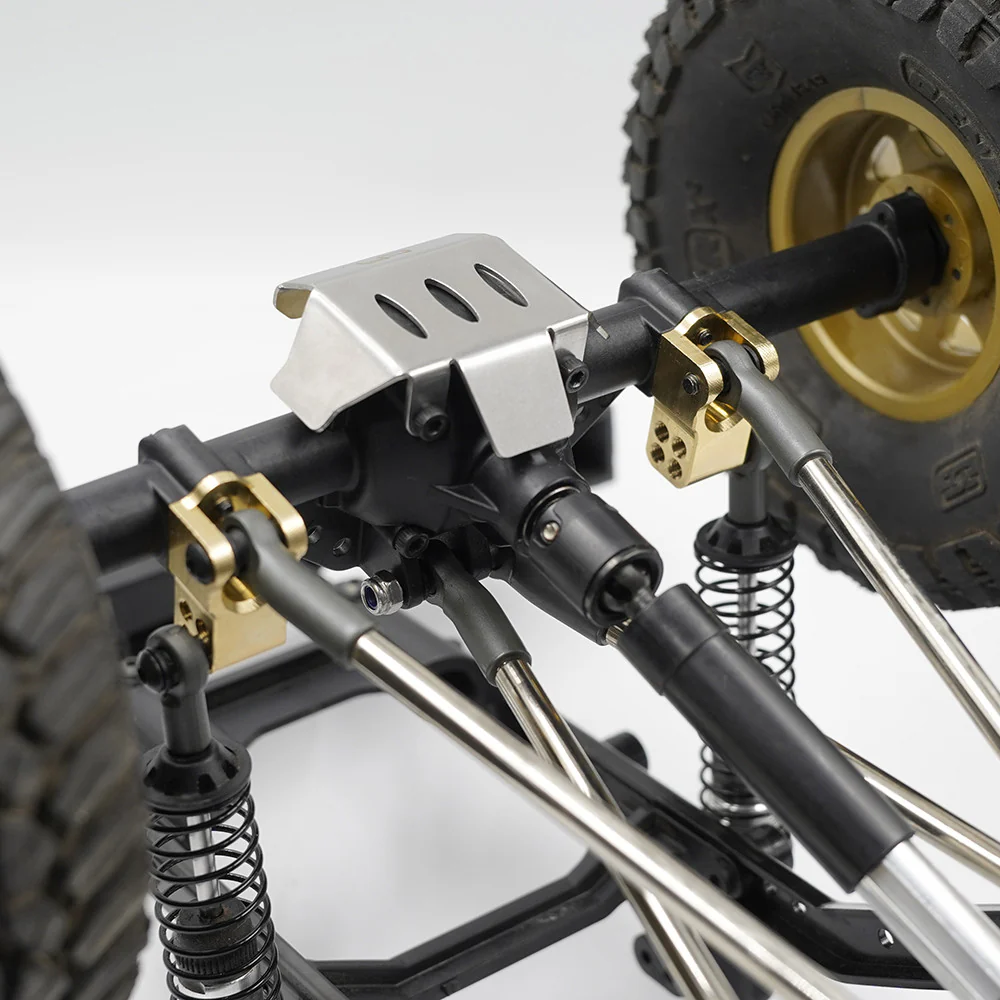 Protecteur de différentiel avant/arrière en acier inoxydable pour Element 1/10 Enduro - Image 2
