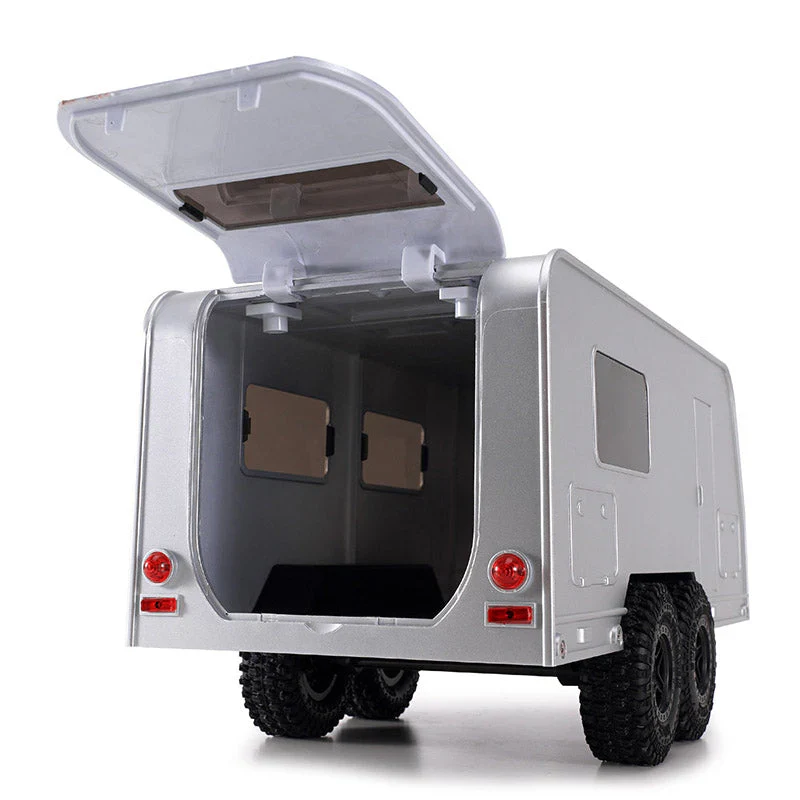 Remorque de camping-car silver INJORA avec attelage pour 1/18 TRX4M - AX-TC09SR - Image 4