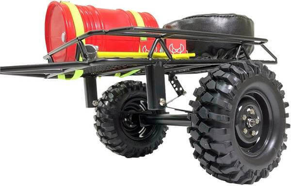 Remorque Tout Terrain en acier simple essieu - Accessoires pour crawler 1/10 - Image 5