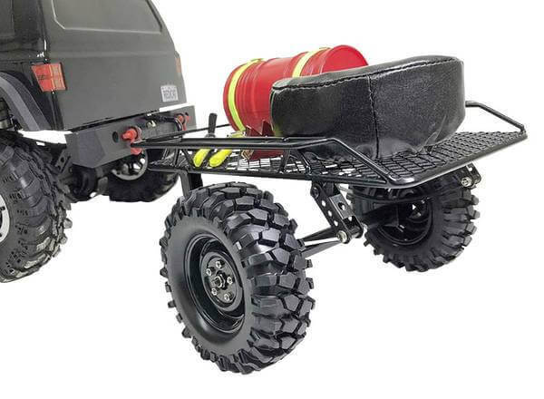 Remorque Tout Terrain en acier simple essieu - Accessoires pour crawler 1/10 - Image 6