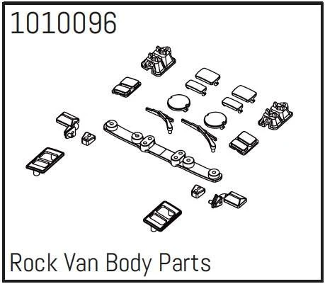 Rock Van Body Parts - PRO Crawler 1:18