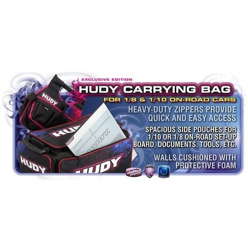 Sac de transport Hudy pour voiture piste 1/10 ou 1/8 - Hudy - 199120 - Image 6