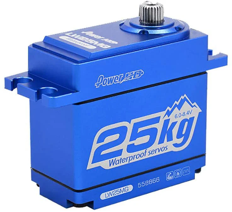 Servo 1/10 Power HD-LW-25MG Waterproof 25Kg numérique HV pour Crawlers
