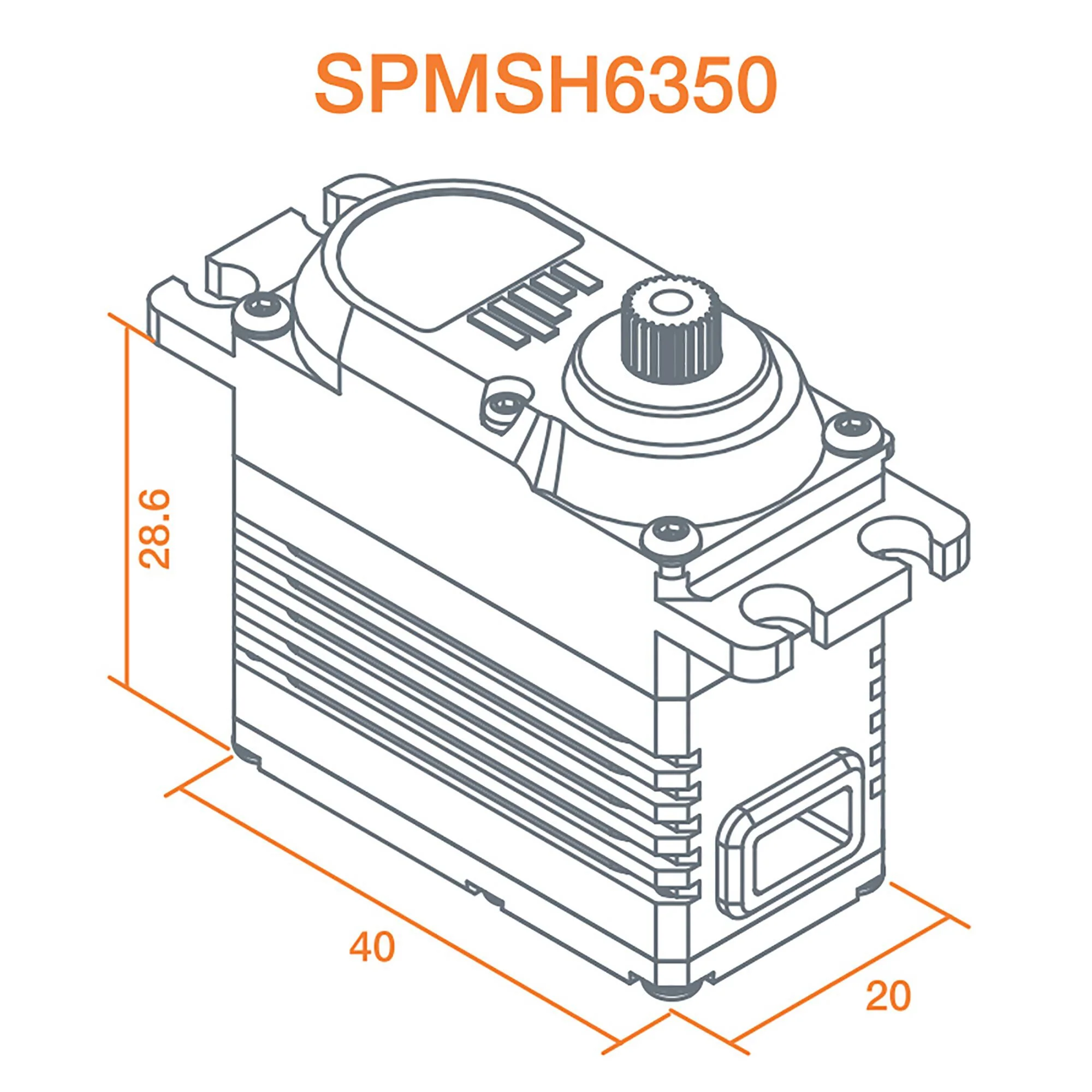 Servo numérique standard brushless HV H6350 - SPMSH6350 - Image 4