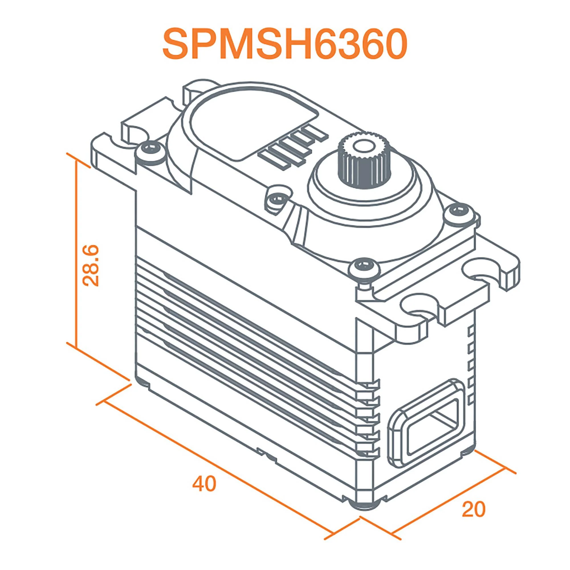 Servo standard numérique brushless HV H6360 - SPMSH6360 - Image 6