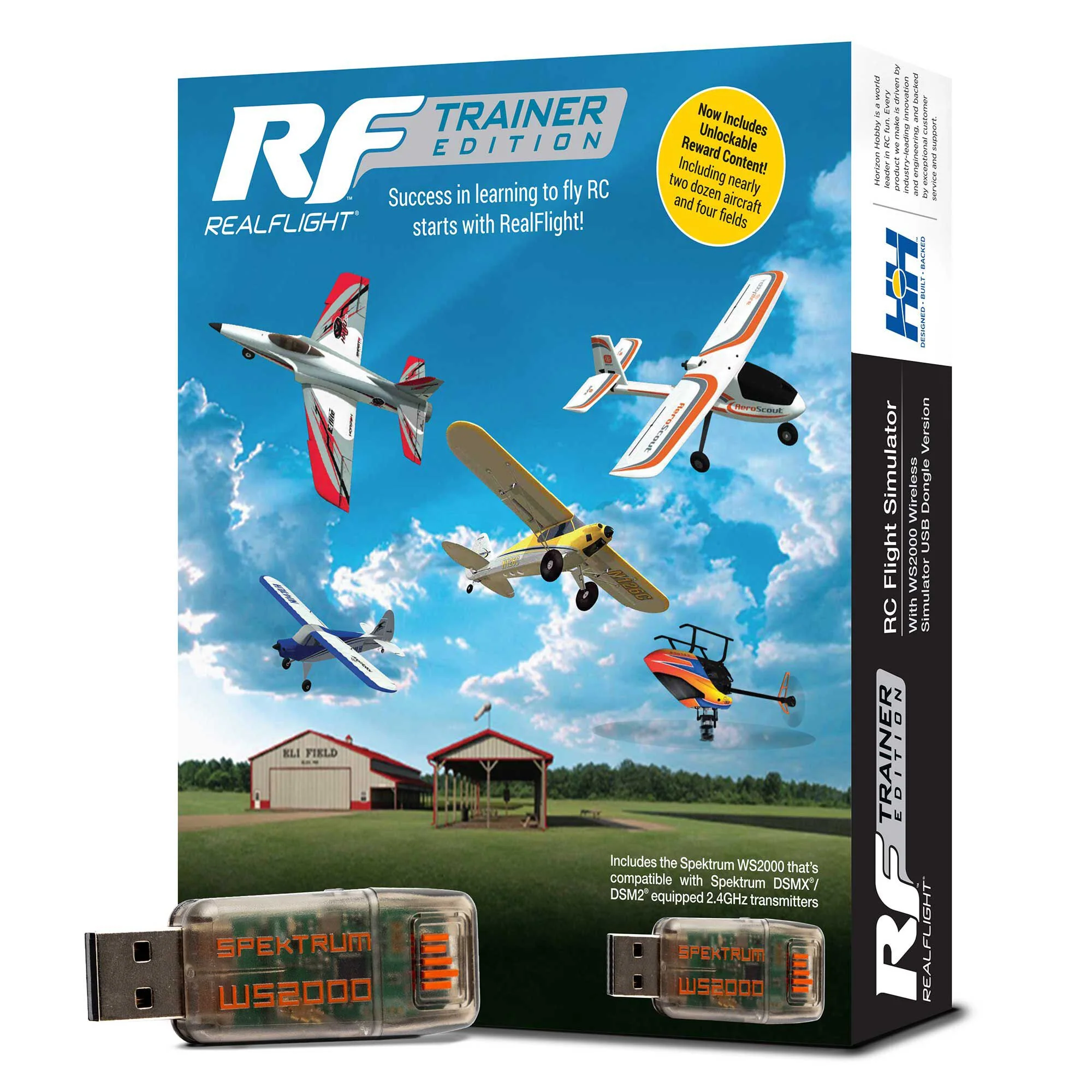 Simulateur de vol RC RealFlight Trainer Edition avec dongle USB de simulateur sans fil WS2000