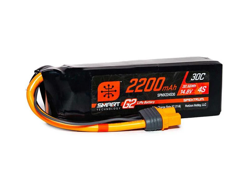 Spektrum Accu lipo Smart G2 4S 14.8v 2200mah 30C IC3