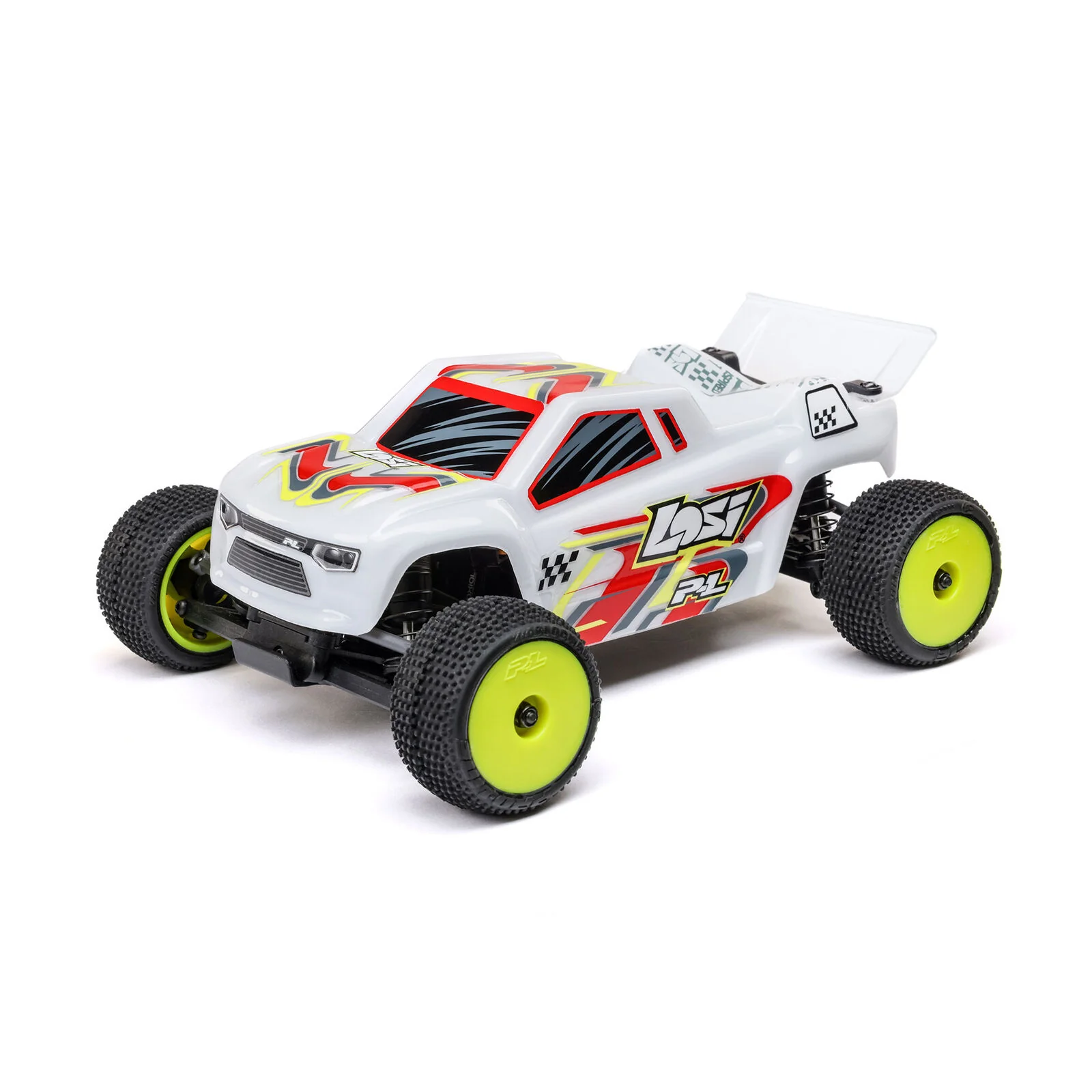 Stadium truck Losi 1/28 Micro-T 2S 2WD RTR blanc LOS-1392T1