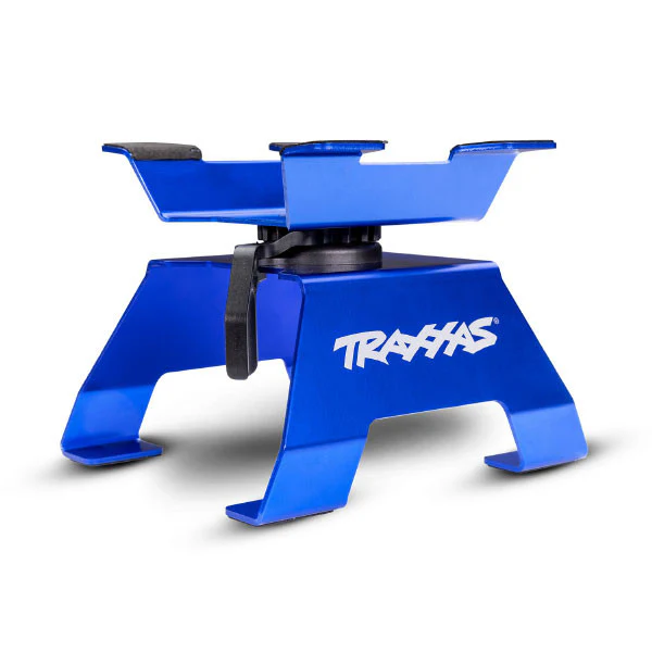Stand pour voiture 1/10 et 1/8 bleu - Traxxas 8796
