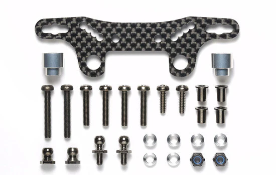 Support amortisseur carbone 3,5mm TT02 - Tamiya 54947
