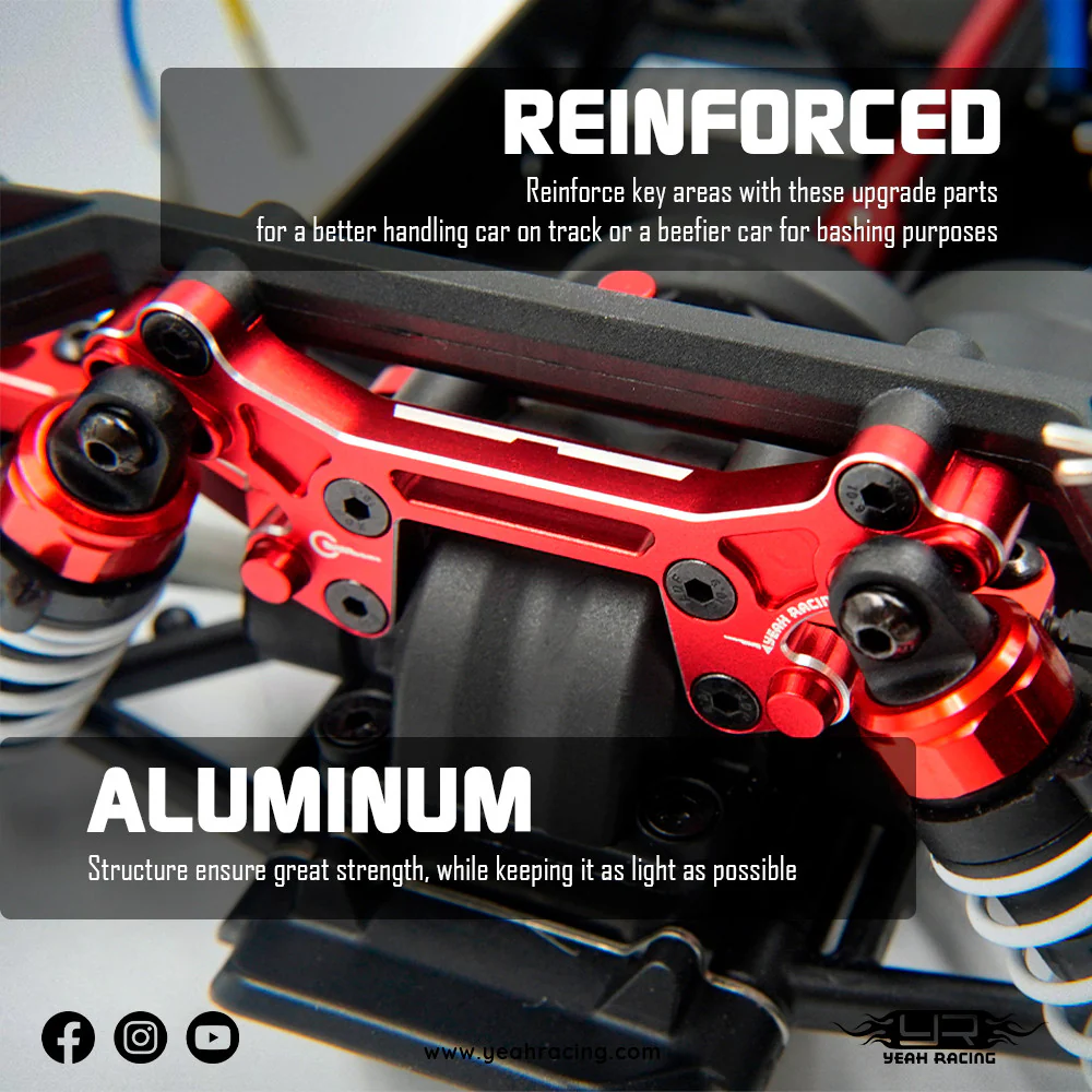 Support d'amortisseur arrière en aluminium pour Kyosho 1/10 Fazer Mk2 - Image 3
