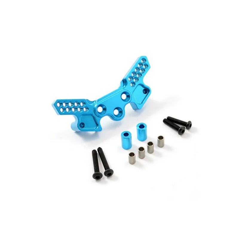 Support d'amortisseurs avant Alu Bleu Pour Tamiya TT02 FTTA032B