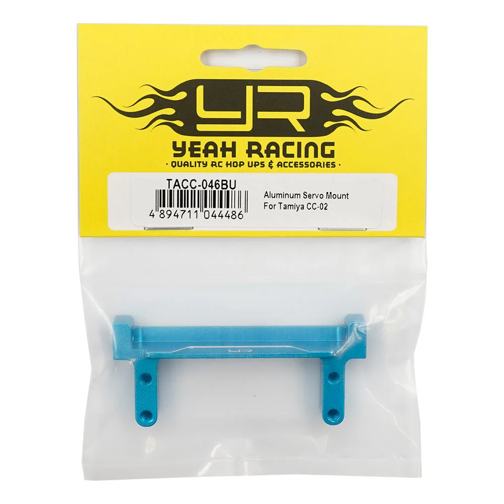 Support de servo en aluminium pour Tamiya CC02 bleu - Image 2