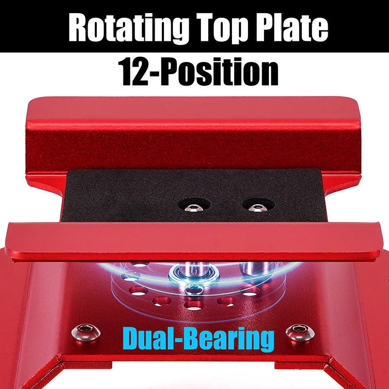 Support de voiture RC en aluminium rouge INJORA pour voiture RC 1/24, 1/18 - TOOL-63RD - Image 7