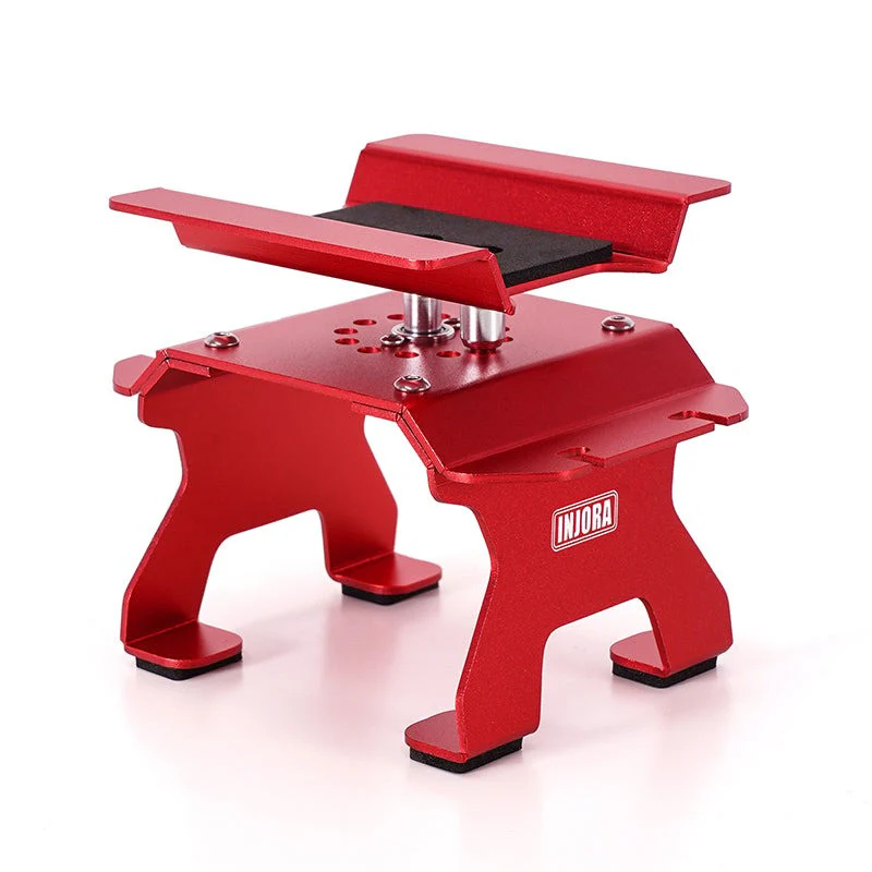Support de voiture RC en aluminium rouge INJORA pour voiture RC 1/24, 1/18 - TOOL-63RD - Image 8