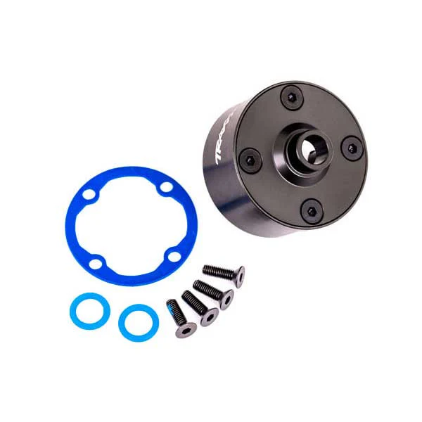 Support différentiel alu anodisé noir pour Traxxas Sledge - 9581A
