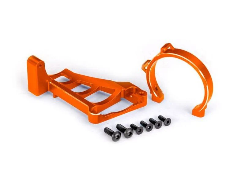 Support moteur alu anodisé orange Traxxas 10262