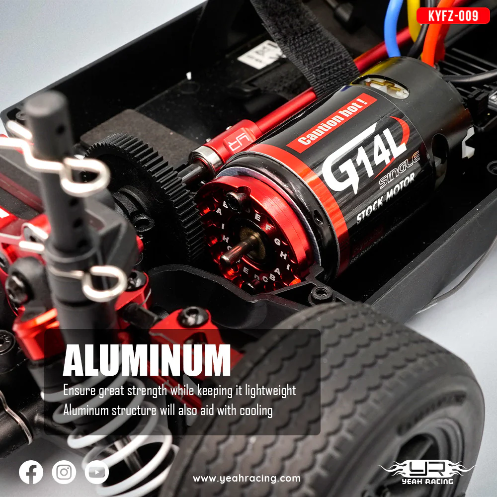 Support moteur en aluminium pour Kyosho Fazer Mk2 - Image 2