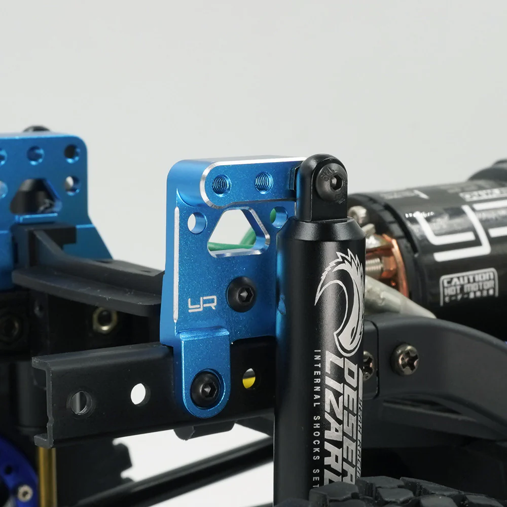 Supports amortisseurs en aluminium pour Tamiya CC02 bleu - Image 3