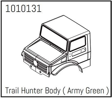 T-Hunter PC Body (army-green) - PRO Crawler 1:18